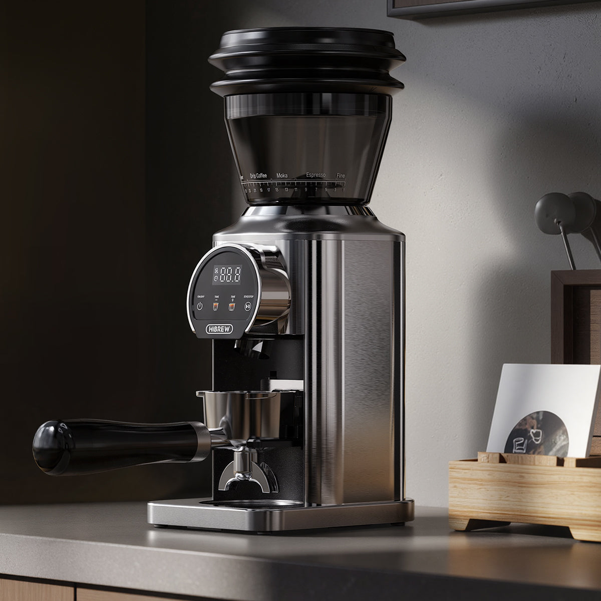 HiBREW G3 Plus: 31-Level Precision, Plasma Anti-Static, Smart Touchscreen Coffee Grinder – Perfect for Espresso, Pour Over & More