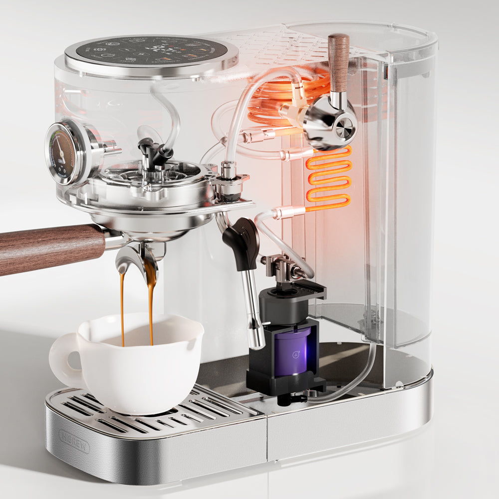 HiBREW Dual Boiler Espressomaschine mit intuitivem Touchscreen H13