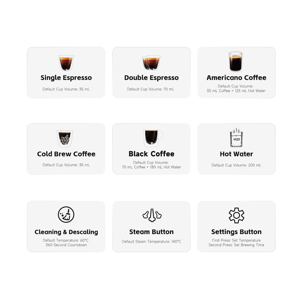 HiBREW Dual Boiler Espressomaschine mit intuitivem Touchscreen H13