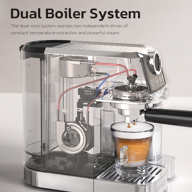 HiBREW Semi Automatic Coffee Machine Stainless Steels H13A