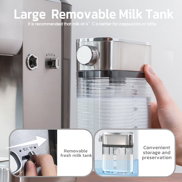 HiBREW Semi Automatic Coffee Machine Stainless Steels H13A