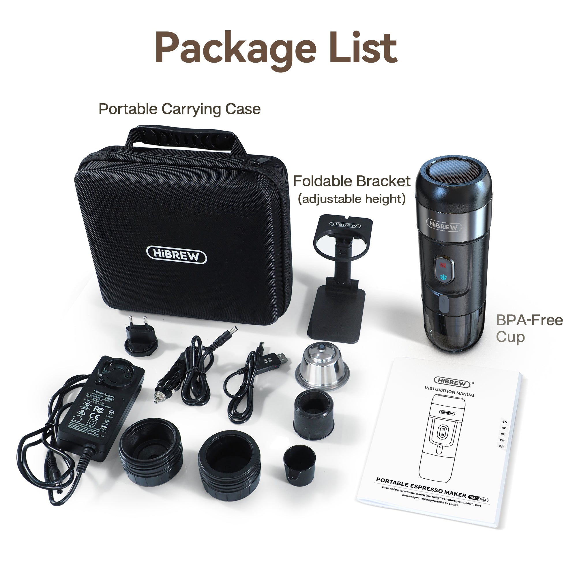 HiBREW Portable Coffee Machine H4A