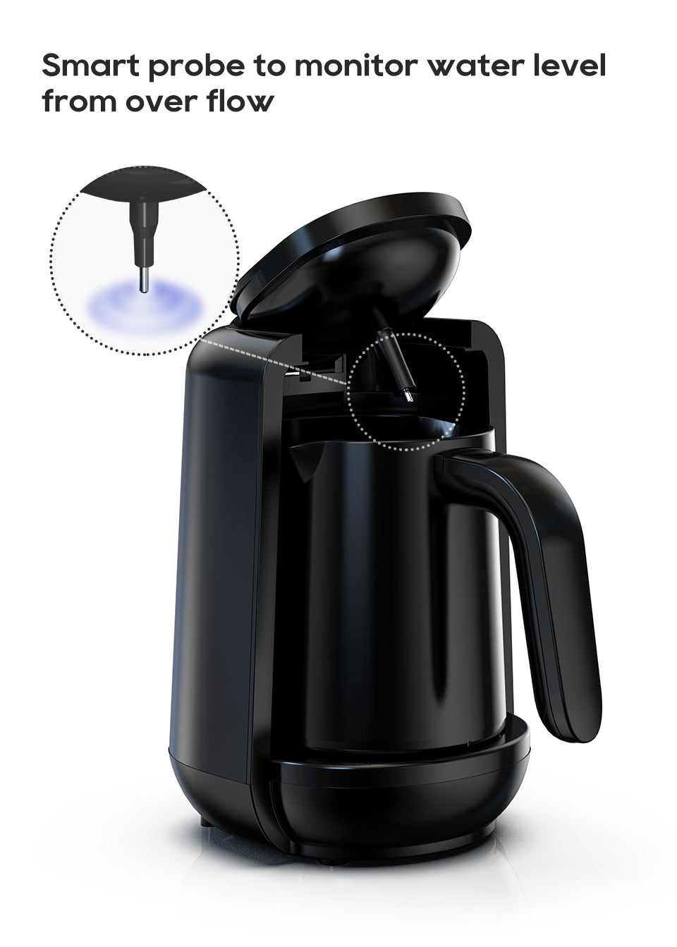 HiBREW Automatic Turkish Coffee Machine Electric Pot AC 220~240V Ground Coffee Maker H9