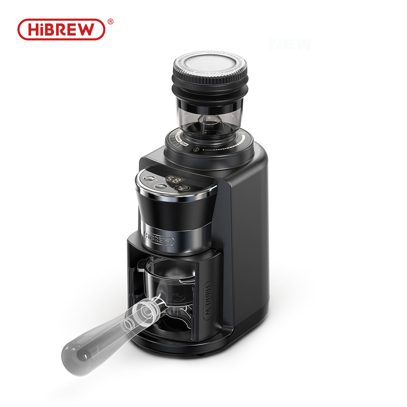 HiBREW Automatic Burr Mill Electric Coffee Grinder with 31 Gears