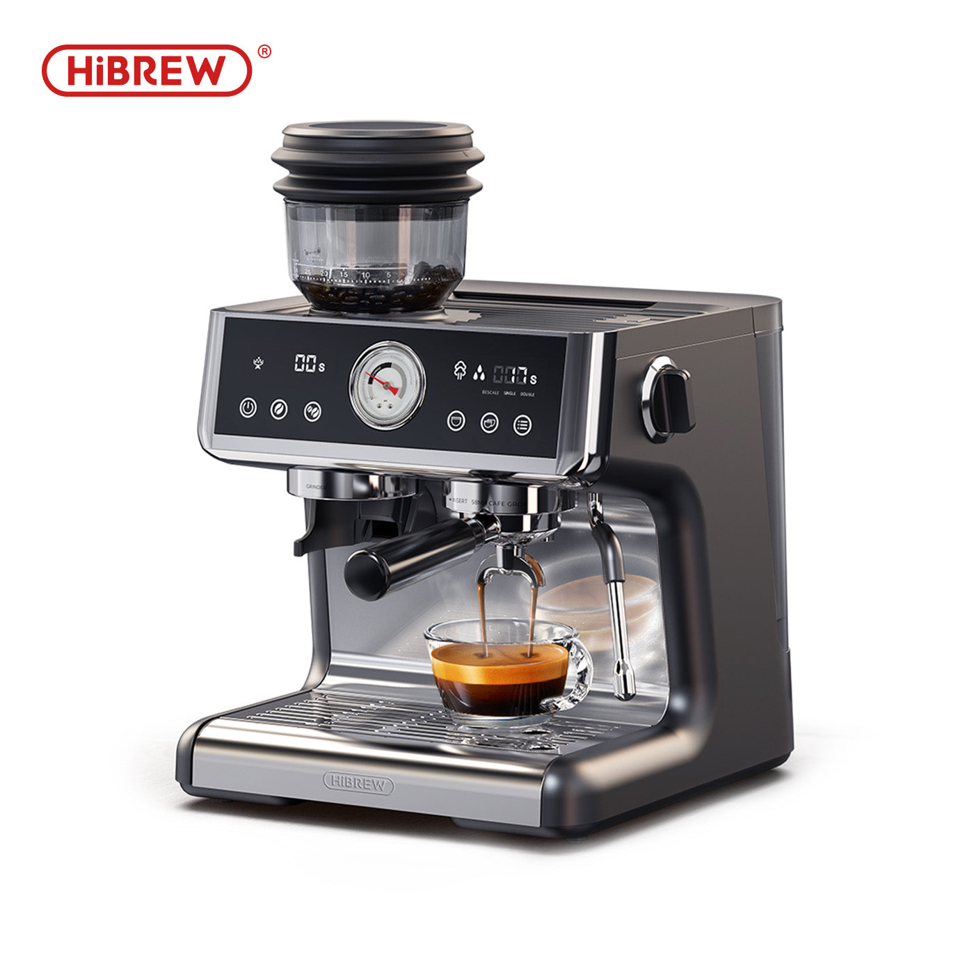 HiBREW Dual Boiler System Barista Pro Espresso Coffee Machine H7A