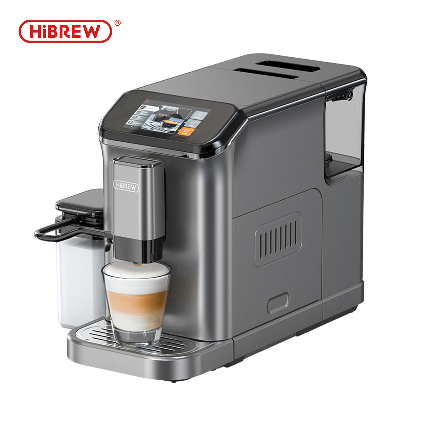 HiBREW Fully Automatic Espresso Machine Cappuccino With Grinder H16